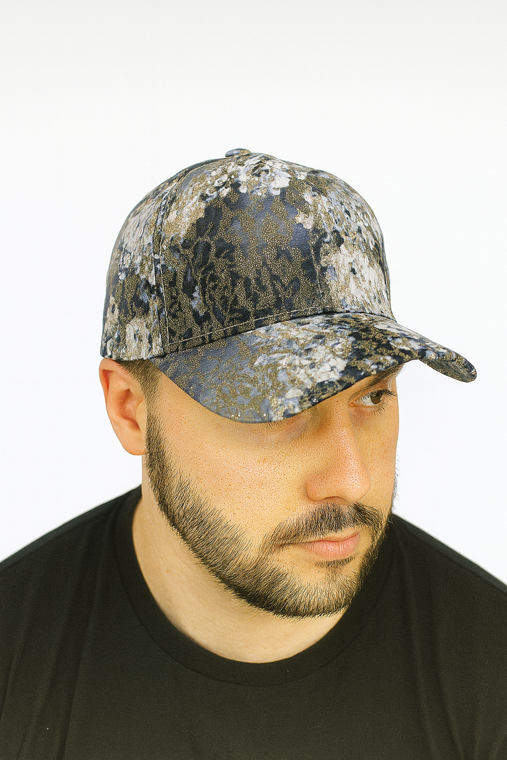 Glitter floral baseball cap