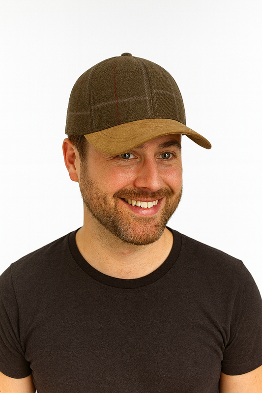 Cap – Suede/ Chequered