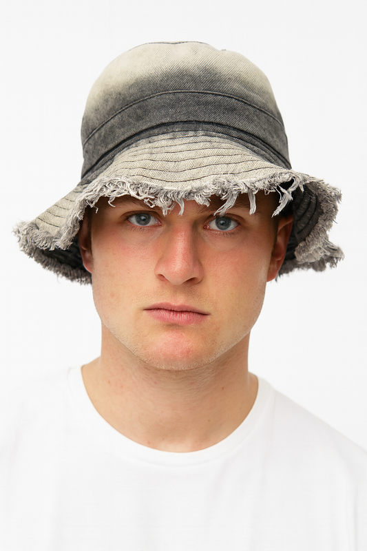 Bucket Hat – Denim Tie Dye