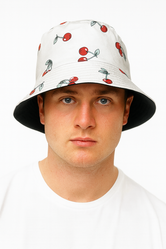 Bucket Hat – Print Design cherry