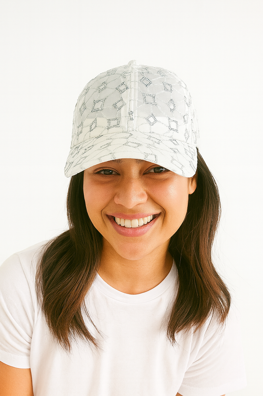 Cap – Diamond sequins and lace