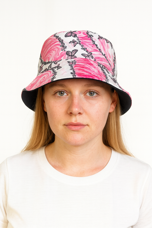 Bucket Hat – Butterfly Design