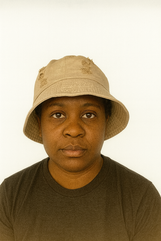 Bucket Hat – Denim Frayed design