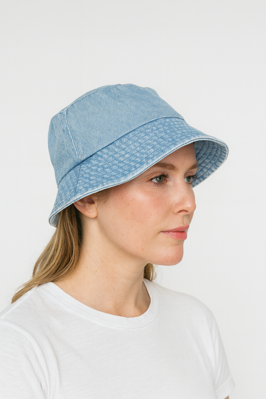 Bucket Hat – Plain Denim